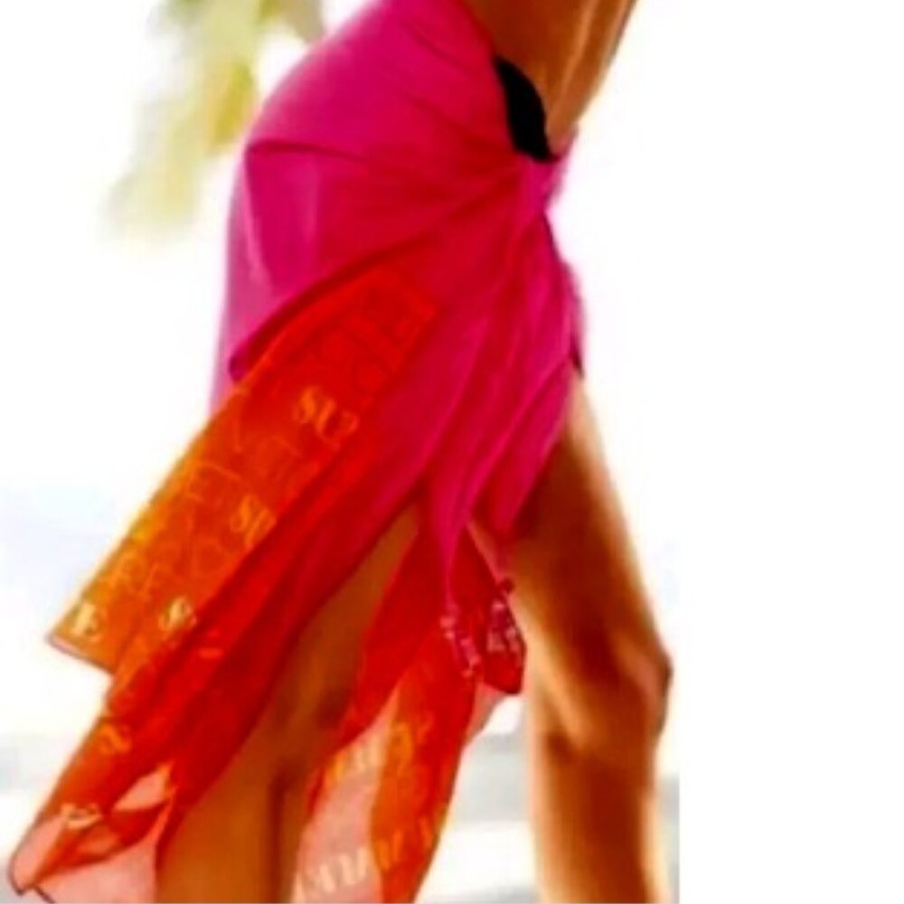 BNWT Victoria’s Secret Summer Love Beach Sarong Cover-Up Scarf Wrap O/S